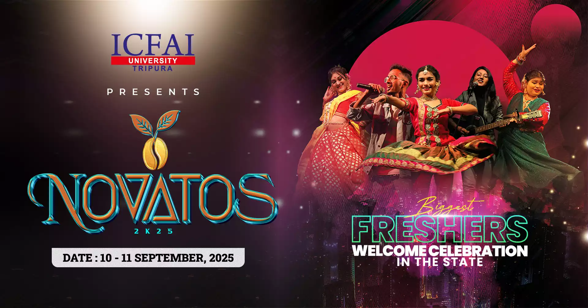 Novatos 2K25 Biggest Freshers Welcome Celebration in the State